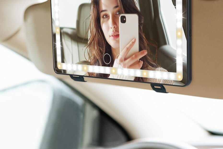 Transform Your Travel Beauty Routine: JOYTUTUS Car Sun Visor Vanity Mirror Review