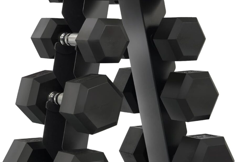 Transform Your Workout: The Ultimate Rubber Coated Hex Dumbbell Weight Set & Rack Review