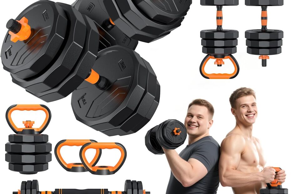 Transform Your Workout: The Versatile 5-in-1 Adjustable Dumbbell Set