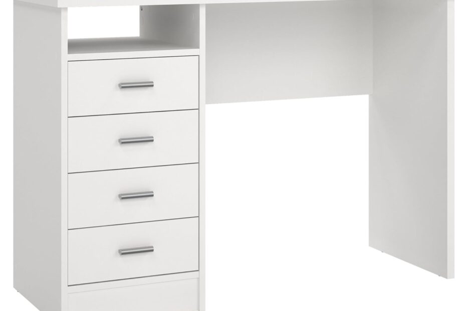Transform Your Workspace: A Review of the Tvilum 4-Drawer Modern White Desk