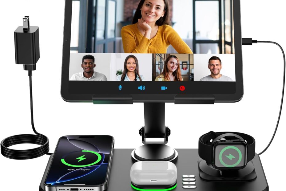 Ultimate 6-in-1 Wireless Charger: Power Up Your Apple Devices with Style!