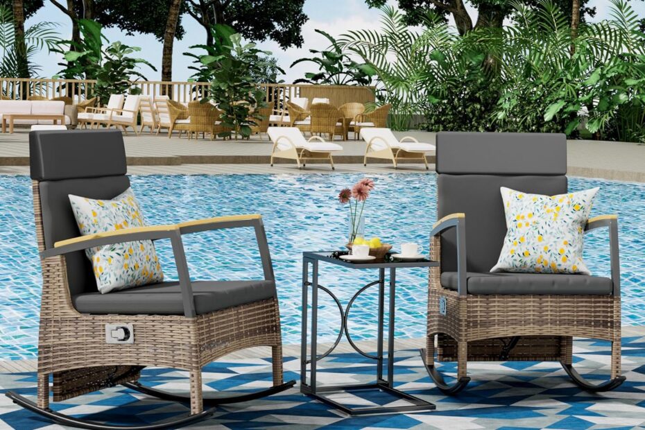 Ultimate Comfort: Review of the 3-Piece Rattan Wicker Outdoor Recliner Set