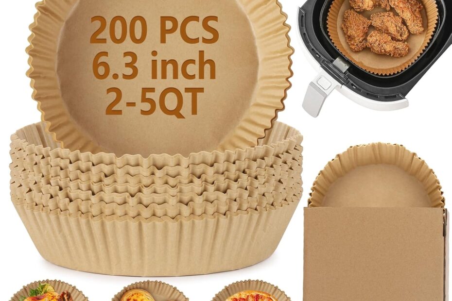 Ultimate Convenience: 200Pcs Round Non-Stick Air Fryer Liners Reviewed!