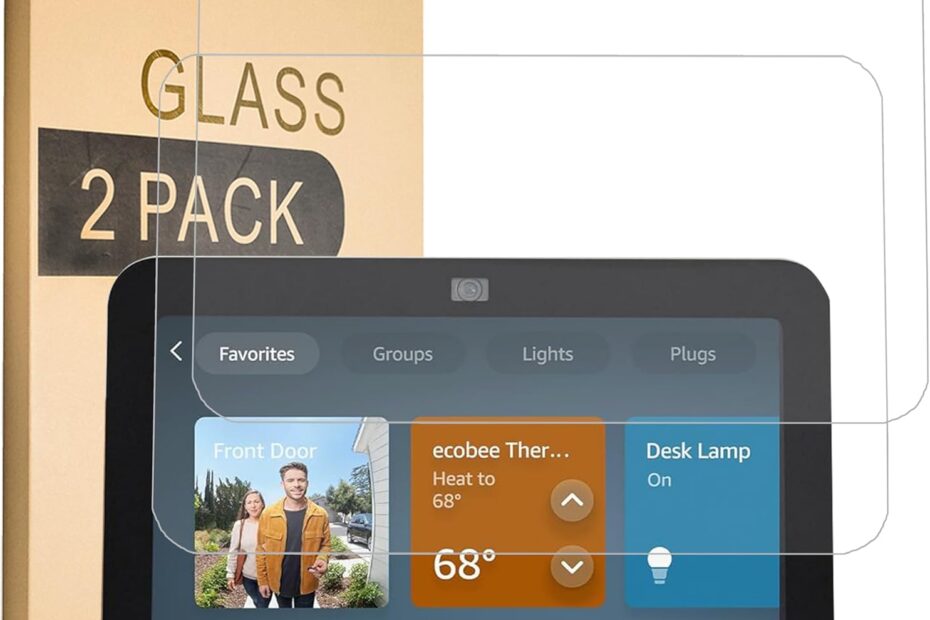 Ultimate Protection: Mr.Shield Tempered Glass Screen Protectors for Echo Show 8