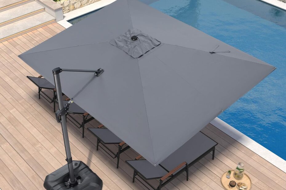 Umbrella Bliss: Review of the PURPLE LEAF 9' X 11.5' Cantilever Umbrella