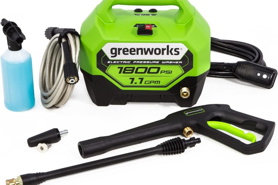 Unleash the Power: Greenworks 1800 PSI Electric Pressure Washer Review