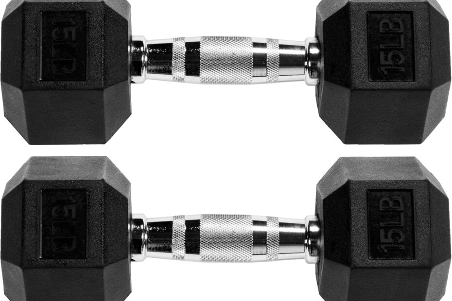 Unleash Your Strength: A Review of the Premium 15LB Rubber Encased Hex Dumbbells