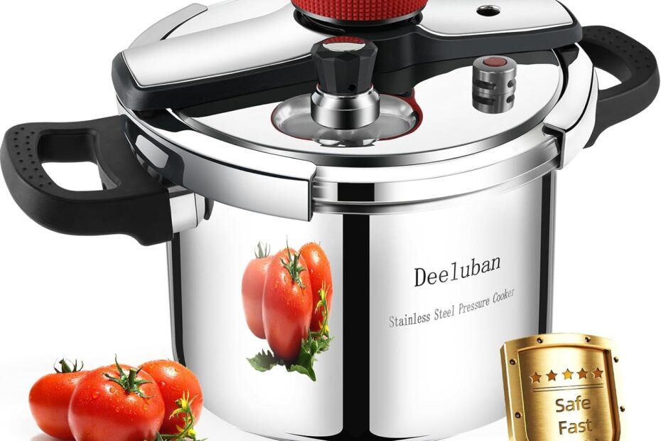 Unlock Fast, Flavorful Meals with the 6.3 QT Stainless Steel Pressure Cooker!