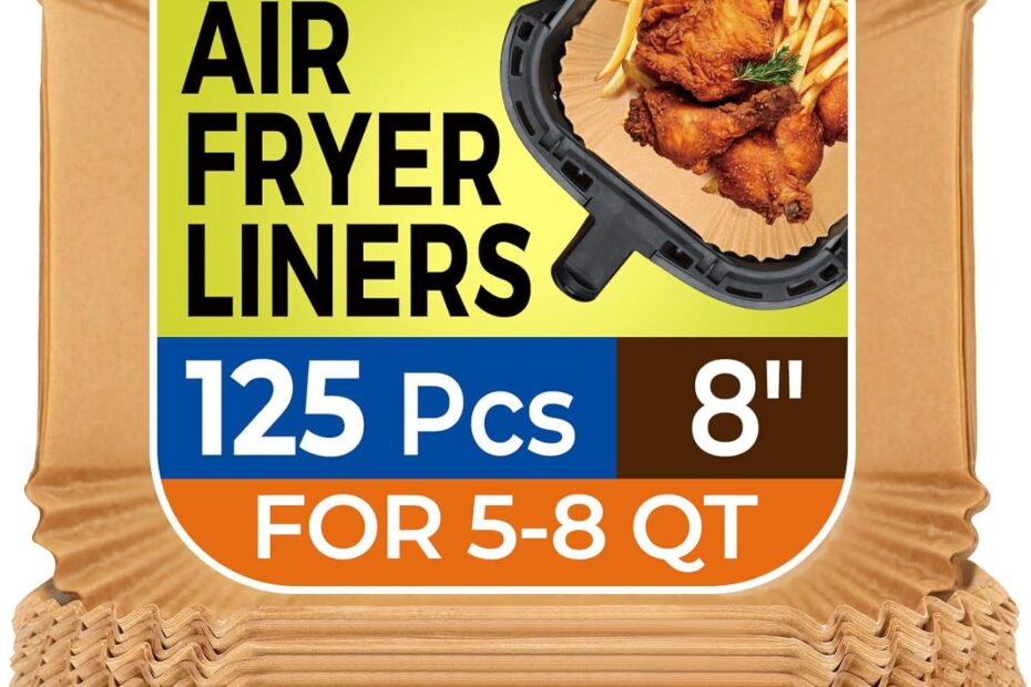 Unlock Mess-Free Cooking with 125 Pcs Air Fryer Paper Liners: A Must-Have for Your Kitchen!