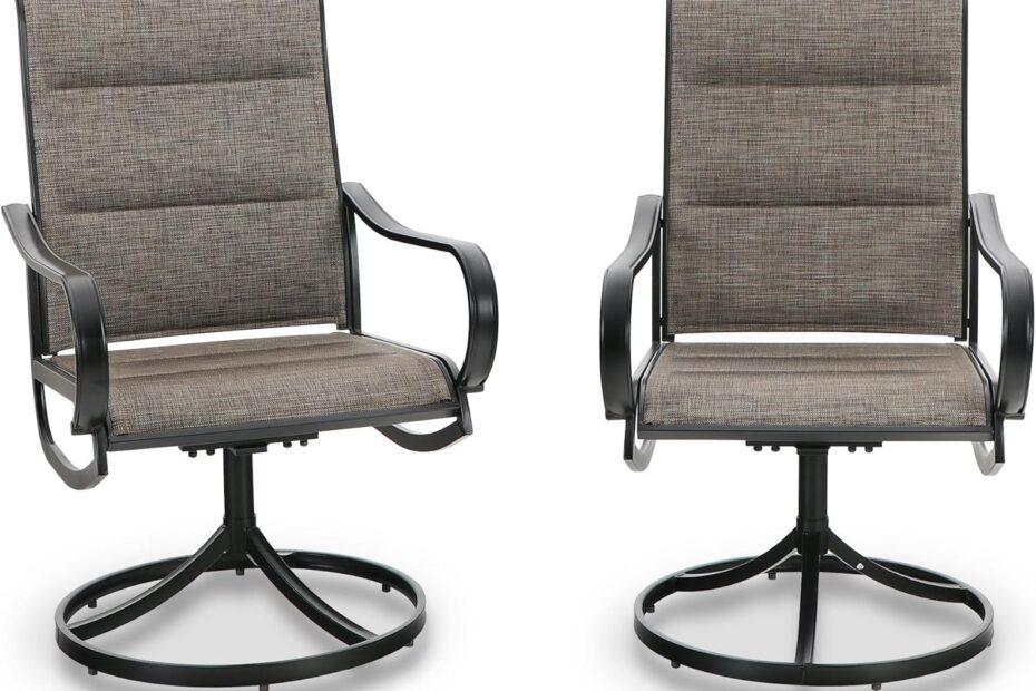 Unwind in Style: PHI VILLA Outdoor Swivel Dining Chairs Review
