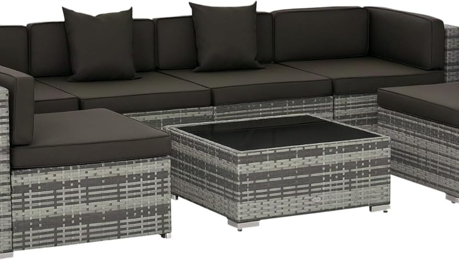 Unwind Outdoors: Review of the Outsunny 7-Piece All-Weather Wicker Patio Set