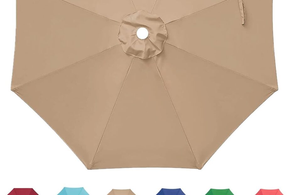 Upgrade Your Outdoor Space with the 9ft Patio Umbrella Replacement Canopy!