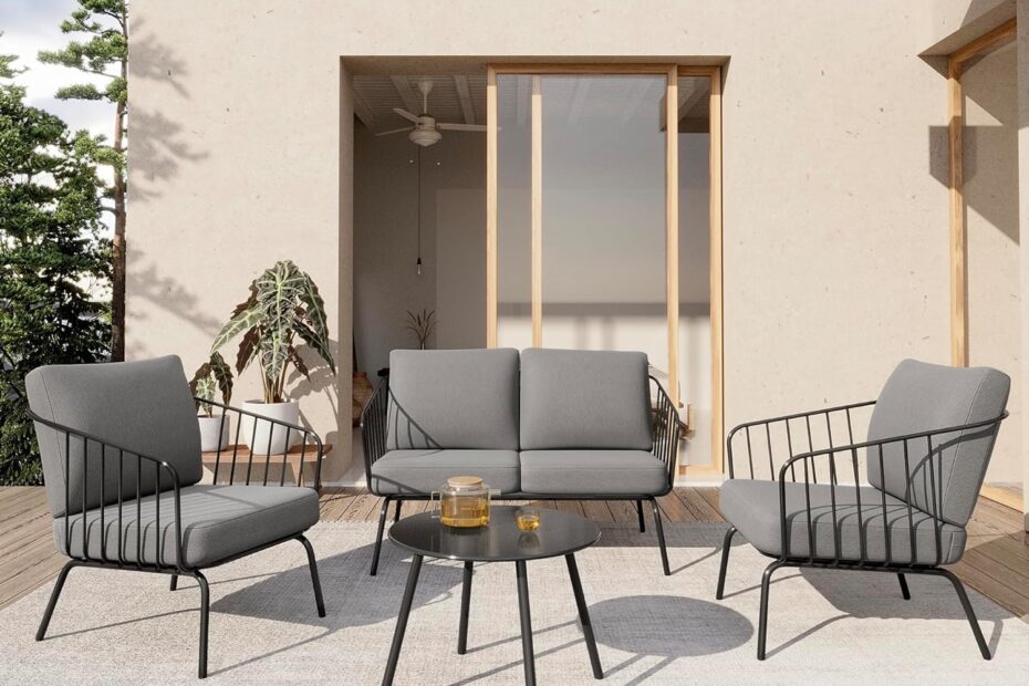 Upgrade Your Outdoors: EAST OAK 4-Piece Patio Set Review