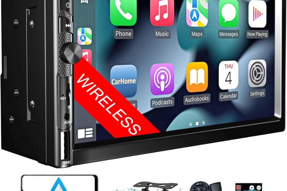 Upgrade Your Ride: Review of the Wireless 7-Inch Double Din Car Stereo with Apple Carplay