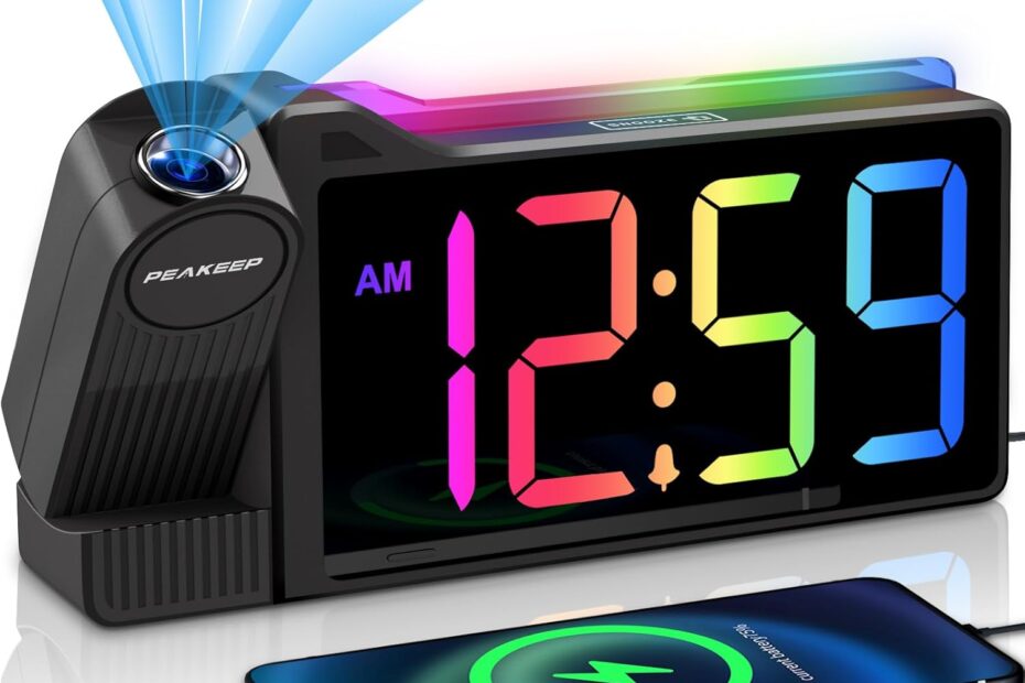Wake Up Bright: The Peakeep Projection Alarm Clock Review for Heavy Sleepers