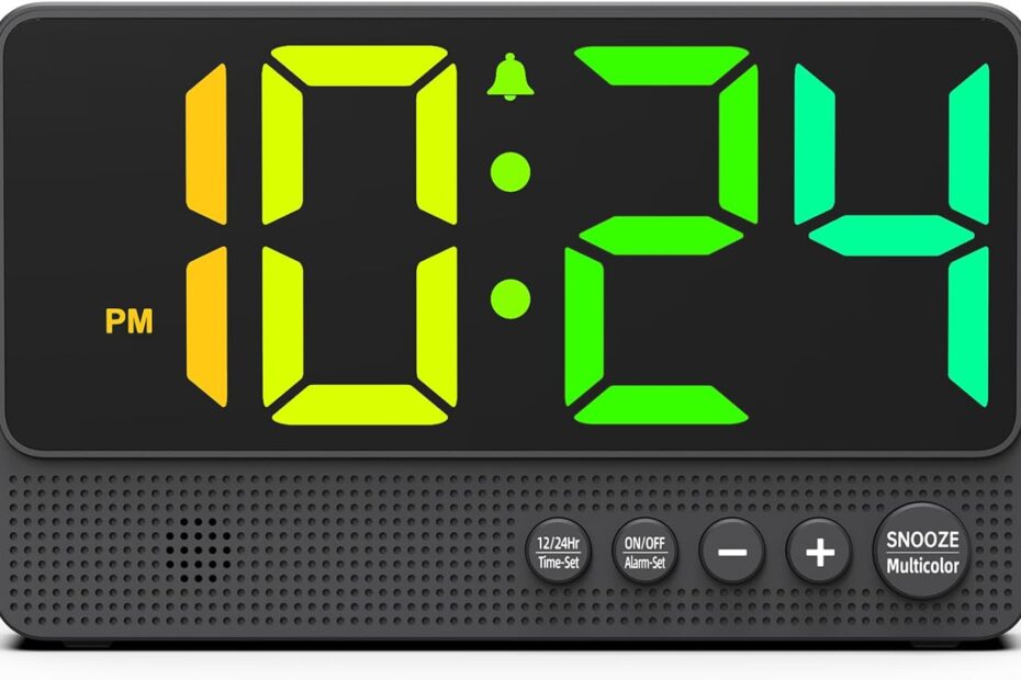 Wake Up Bright: The Ultimate LED Alarm Clock for Heavy Sleepers!