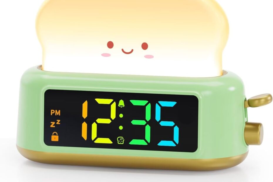 Wake Up Happy: The Ultimate Toast Night Light Alarm Clock for Kids!