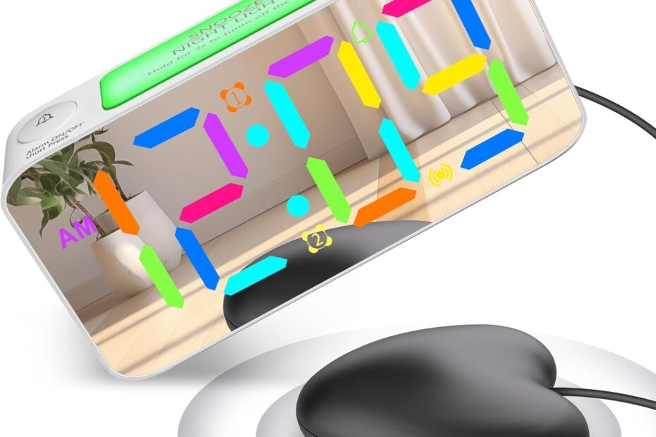 Wake Up Loud: The Ultimate Vibrating Alarm Clock for Heavy Sleepers!