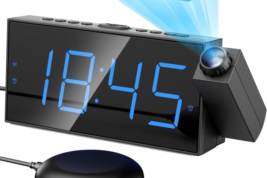 Wake Up Loudly: The Ultimate Review of the Mesqool Projection Alarm Clock for Heavy Sleepers