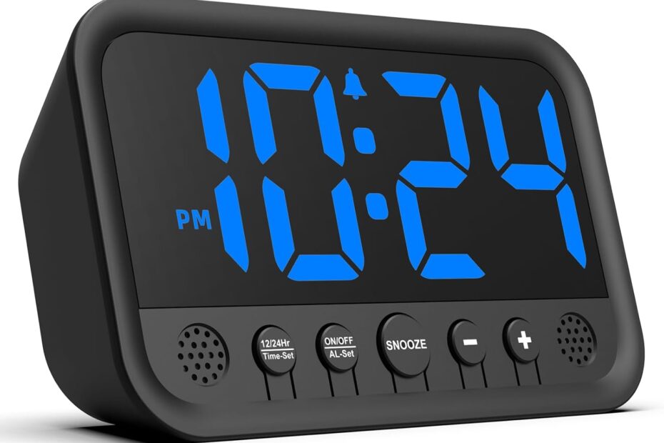 Wake Up on Time: The Ultimate LED Digital Clock for Heavy Sleepers!
