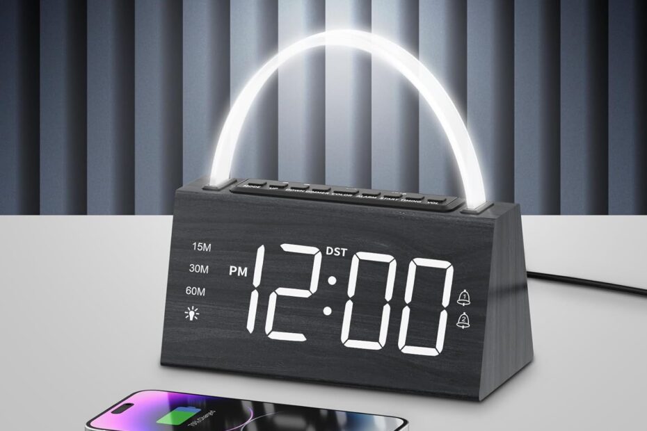 Wake Up Refreshed: The Ultimate Wooden Digital Alarm Clock Review for Heavy Sleepers