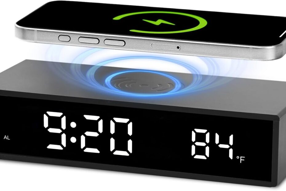 Wake Up Smart: The Ultimate Digital LED Alarm Clock with Fast Wireless Charging