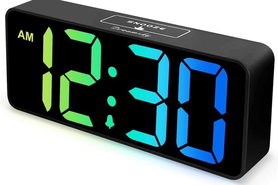 Wake Up with Ease: DreamSky Large Digital Alarm Clock Review for Seniors & Heavy Sleepers!