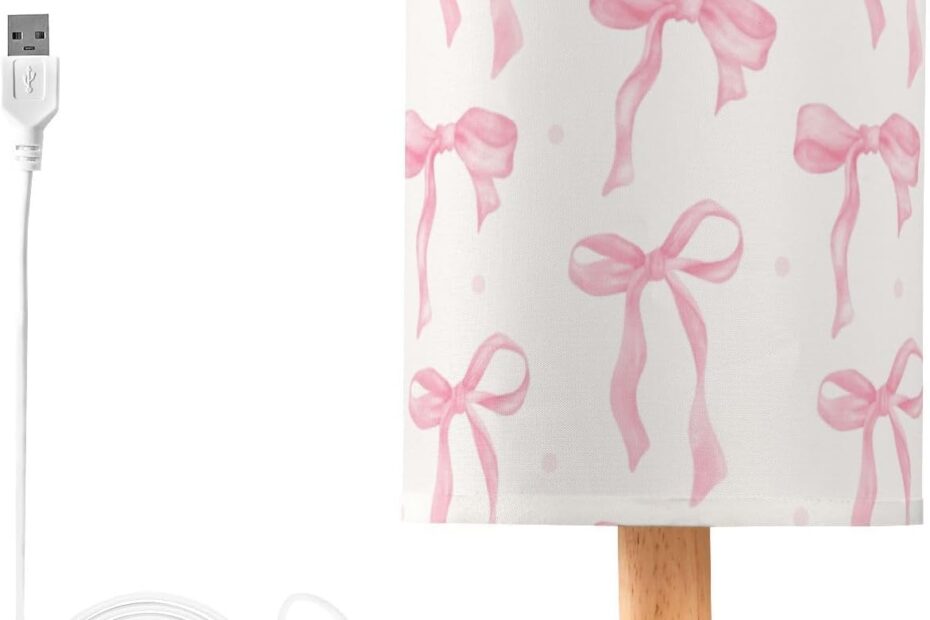 Brighten Your Space: Pink Bow Bedside Table Lamp Review