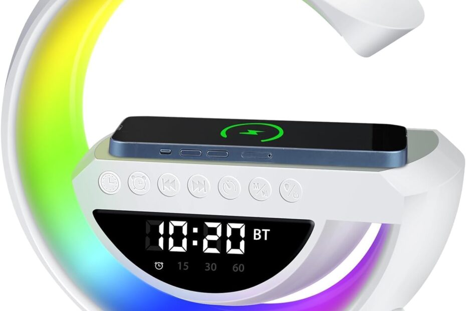 Brighten Your Space: The G-Type Wireless Charging Speaker & LED Alarm Clock Reviewed!