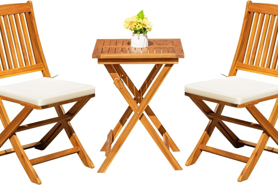 Chic Comfort: Review of the Greesum 3-Piece Patio Bistro Set for Your Outdoor Oasis