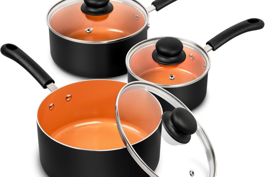 Cook with Confidence: MICHELANGELO Nonstick Copper Saucepan Set Review
