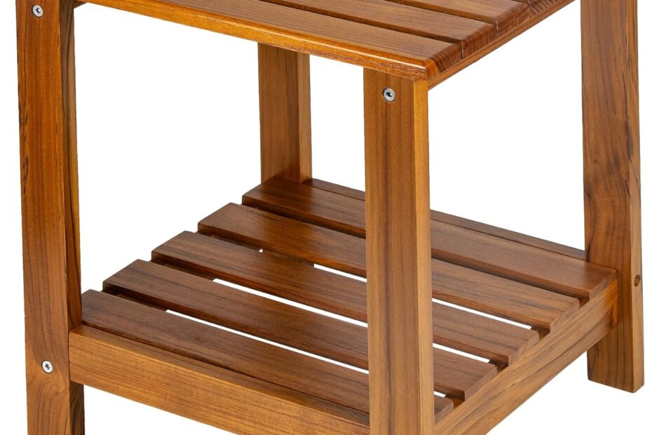 Discover the Utoplike Teak Side Table: Your Perfect Outdoor Accent!