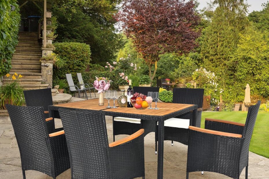Discover the VINGLI 7-Piece Patio Dining Set: Your Perfect Outdoor Oasis!