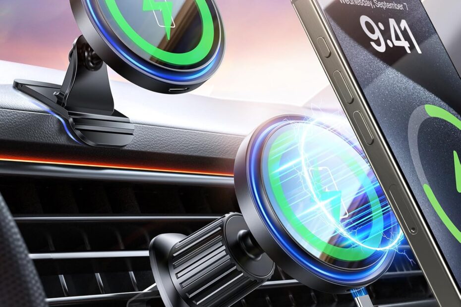 Drive & Charge: The Ultimate Mag-Safe Car Mount for iPhone 16