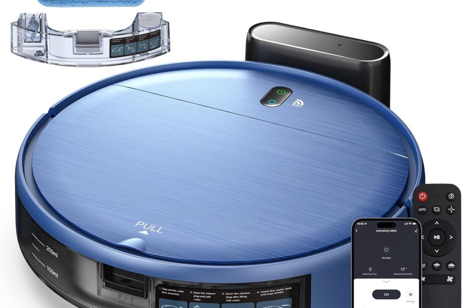 Effortless Cleaning with the 2-in-1 Robot Vacuum and Mop: Your Ultimate Pet Hair Solution!