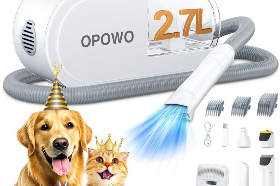 Effortless Grooming: Review of the 2.7L Dog Grooming Vacuum with Clipper and Nail Grinder