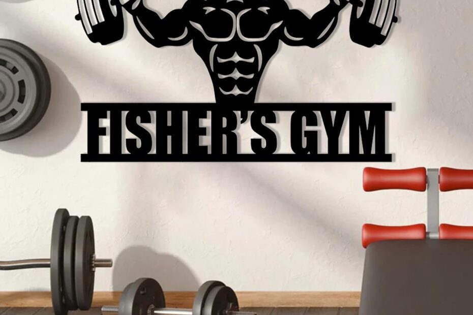 Elevate Your Home Gym: The Ultimate Personalized Metal Sign for Fitness Lovers