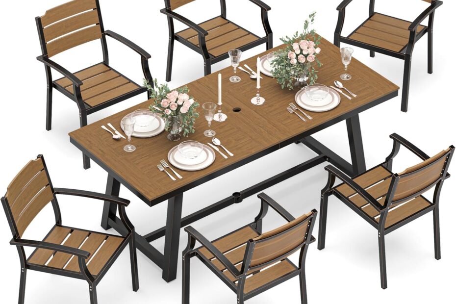 Elevate Your Outdoor Experience: 7-Piece Patio Table and Chairs Set Review