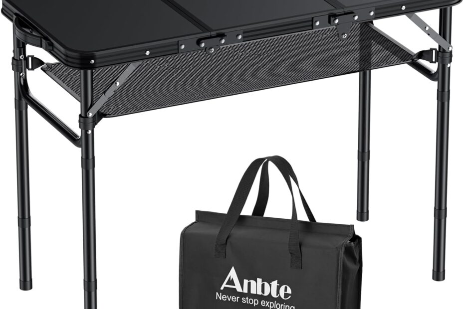 Elevate Your Outdoor Experience: Review of the Folding Camping Table with Storage Net