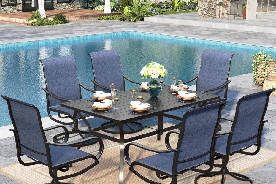 Elevate Your Outdoor Experience: Sophia & William 7-Piece Patio Dining Set Review