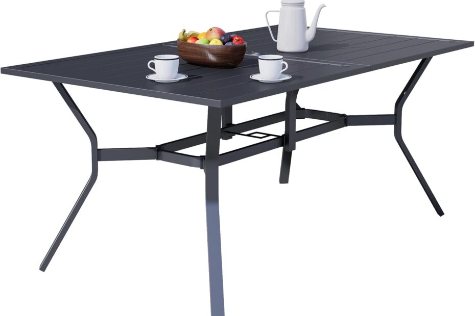 Elevate Your Outdoor Gatherings: A Review of the SOLAURA 60" Patio Dining Table