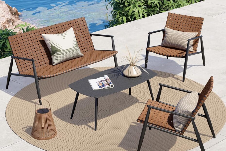 Elevate Your Outdoor Space: Grand Patio 4-Piece Vintage Wicker Furniture Set Review