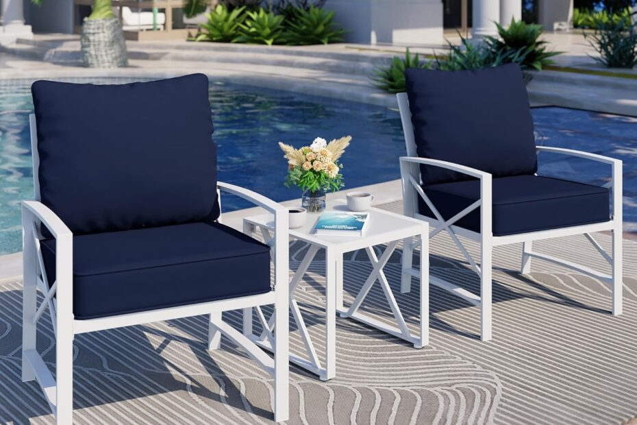 Elevate Your Outdoor Space: Shintenchi 3-Piece Modern Metal Sectional Set Review