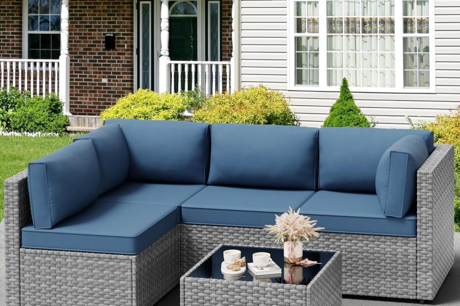 Elevate Your Outdoors: JAMFLY 5-Piece Wicker Patio Furniture Set Review