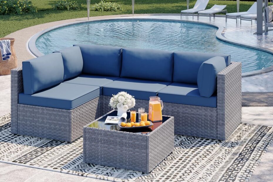 Elevate Your Outdoors: Review of the SUNLEI 5-Piece Rattan Patio Set