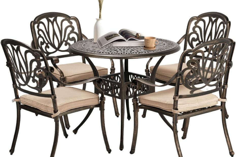 Elevate Your Outdoors: VINGLI 5-Piece Patio Dining Set Review