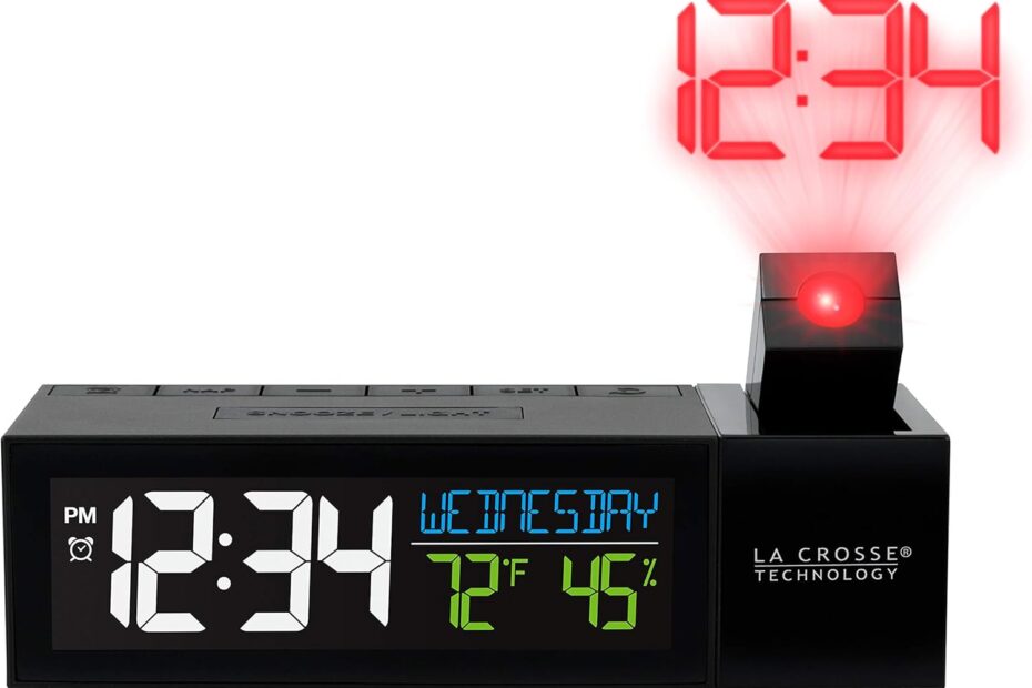 Elevate Your Sleep: La Crosse Technology Pop-Up Bar Alarm Clock with USB Charging
