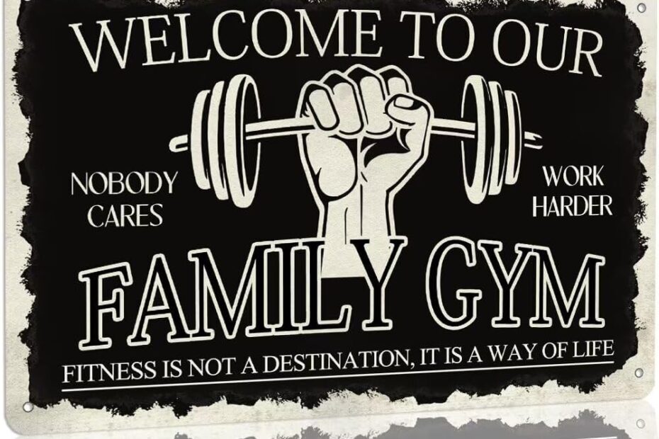 Elevate Your Space: The Perfect Vintage Fitness Wall Decor for Your Home Gym!