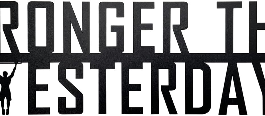 Elevate Your Workouts: Review of Stronger Than Yesterday Gym Motivational Wall Art