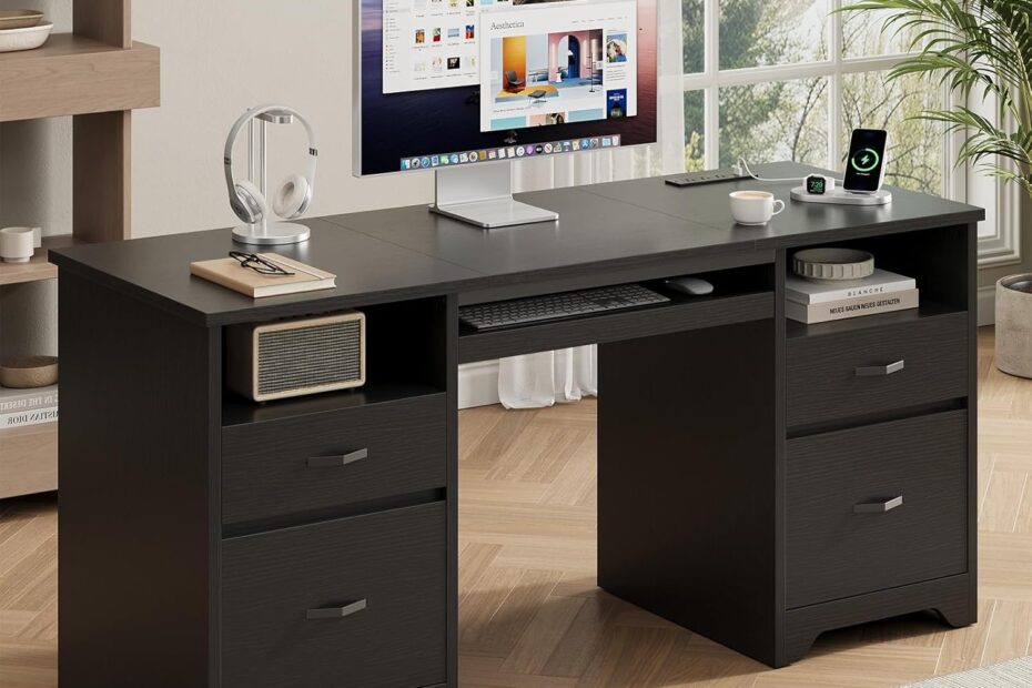 Elevate Your Workspace: The Bestier 59" Computer Desk Review